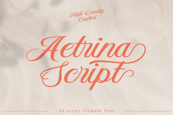 Aetrina Script: The Handwritten Typeface for Elegant Branding