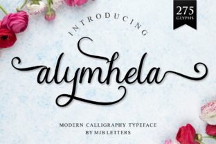Alymhela: The Modern Script Typeface for Elegant Designs