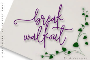 Break Walkout Typeface for Authentic Small Business Branding