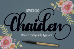 Chaiden: The Bold Handwritten Font for Romantic Editorial Design