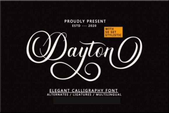 Dayton Script: The Elegant Handwritten Font for Crafters