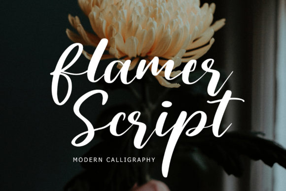 Flamer Script: A Modern Calligraphy Typeface for Editorial Design