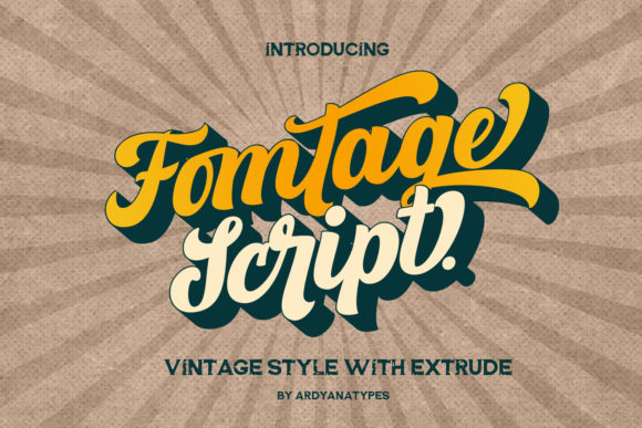 Fomtage Script: A Vintage Handwritten Typeface for Branding