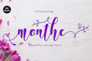 Monthe: The Modern Calligraphy Typeface for Real Brands
