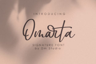 Omarta: A Modern Script Handwritten Font for Digital Branding