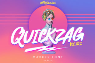 Quickzag: The Energetic Marker Typeface for Bold Branding