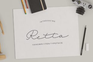 Retta Typeface: The Handwritten Font for Feminine Brand Identity