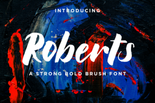 Roberts: A Bold Brush Script for Modern Editorial Design