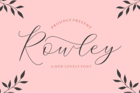 Rowley Script: A Delicate Handwritten Typeface for Editorial Design