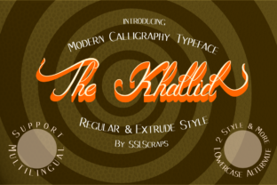 The Khallid Modern Calligraphy Typeface for Handmade Creators