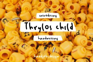 Thrylos Child: A Fun Handwritten Typeface for Editorial Design