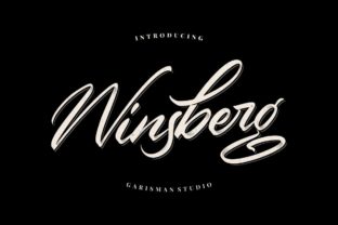 Winsberg: A Natural Handwritten Script for Editorial Design