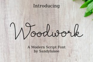 Woodwork: The Perfect Script Handwritten Font for Artisan Creators